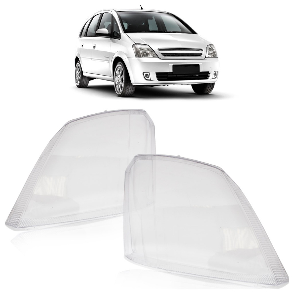 Lente Farol Dianteiro Meriva 2001 2002 2003 2004 2005 2006 A 2012 Transparente Lente Lisa Acrílico em Oferta na Shopee