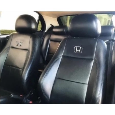 Capa Para Banco Carro Automotivo Em Couro Courvin Impermeavel Honda City Civic Fit HRv