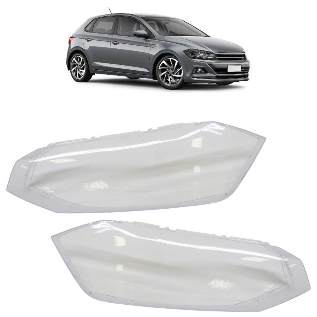 Lente Farol Principal Polo 2017 2018 2019 2020 2021 2022 Transparente Lente Lisa Acrilico em Oferta na Shopee