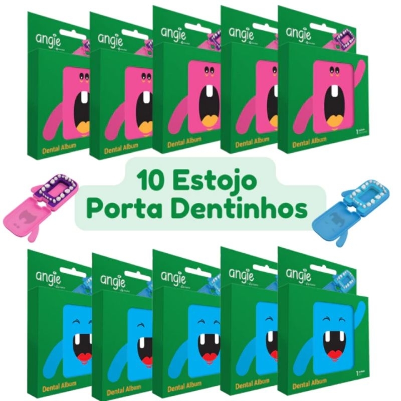 KIT 10 Estojos Porta Dentinhos Porta dente de leite menina e menino