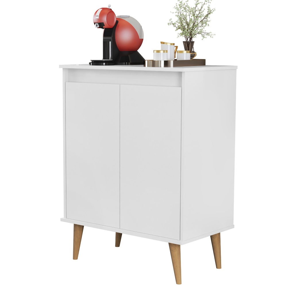 Aparador de Porta Status Classic  Cor Branco