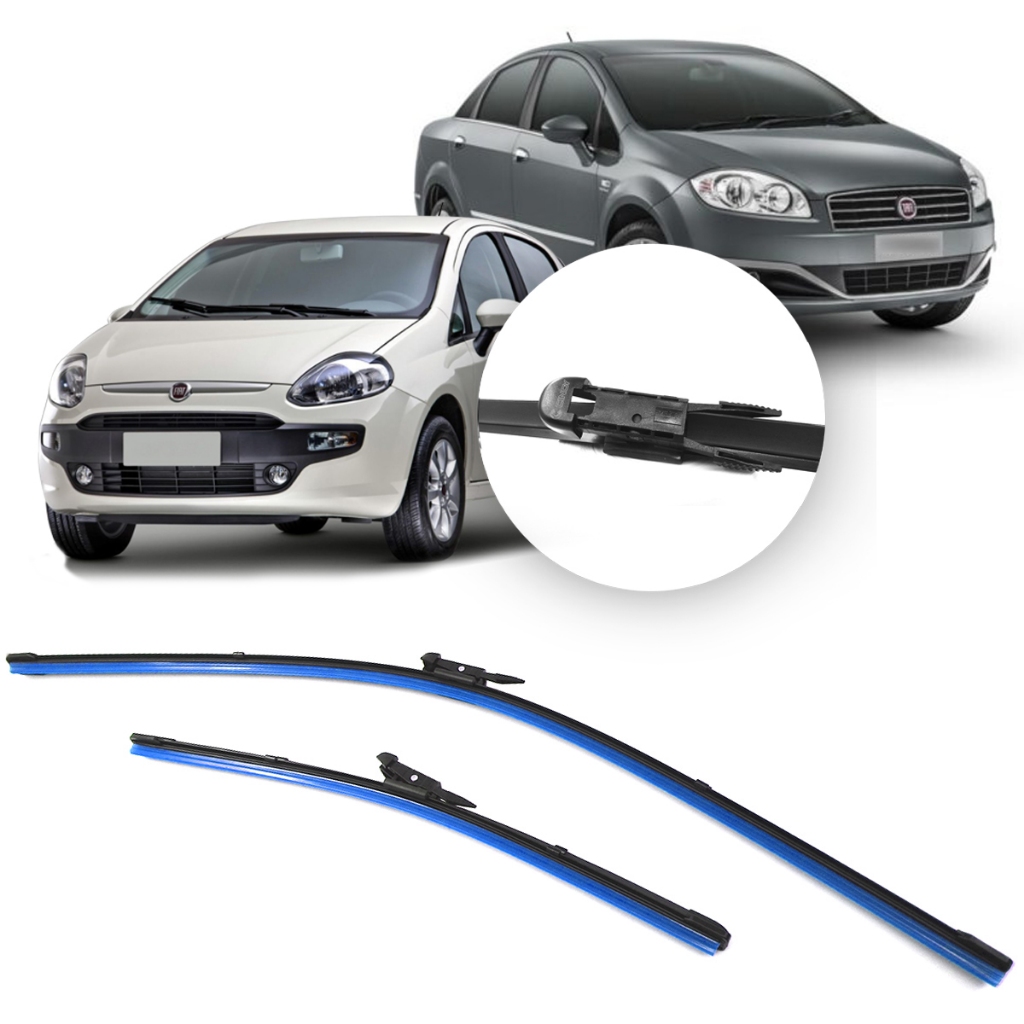 Palheta Específica Limpador Para-brisa 26/15 Polegadas Fiat Punto 2008 Á 2020 Linea 2008 Á 2016