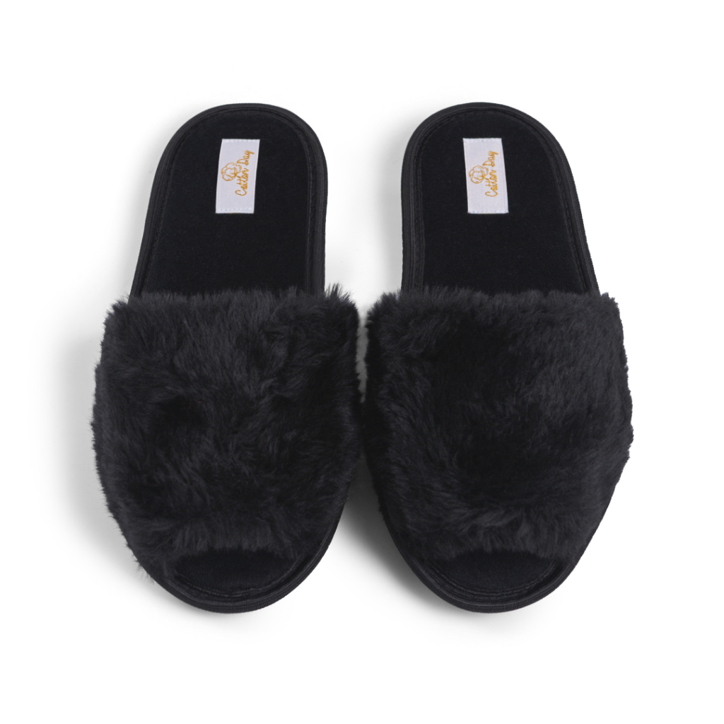 Pantufa Chinelo Feminino Pele Sintética Premium de Quarto Macia Luxo Chinelo Para Casa Antiderrapante