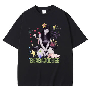 Camiseta Simples Cantora Beabadoobee T-shirt De Algodão Confortável Gola Redonda em Oferta na Shopee