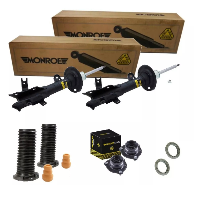 Par Amortecedor Dianteiro Monroe + Kit coxim Axios Civic 1.8 2012..2015