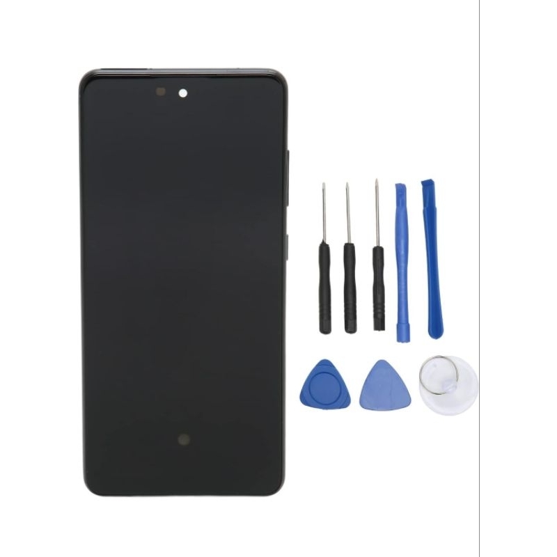 Tela Display Lcd Samsung A52 (4G) A525 Oled borda maior Com Aro Biometria