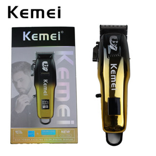 Kemei Aparador De Cabelo Homem Barbeador Profissional Sem Fio Máquina De Corte Recarregável KM-709A 110V-220V