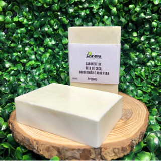 Sabonete Íntimo de Óleo de Coco, Barbatimão e Aloe Vera | 100g - Vegano
