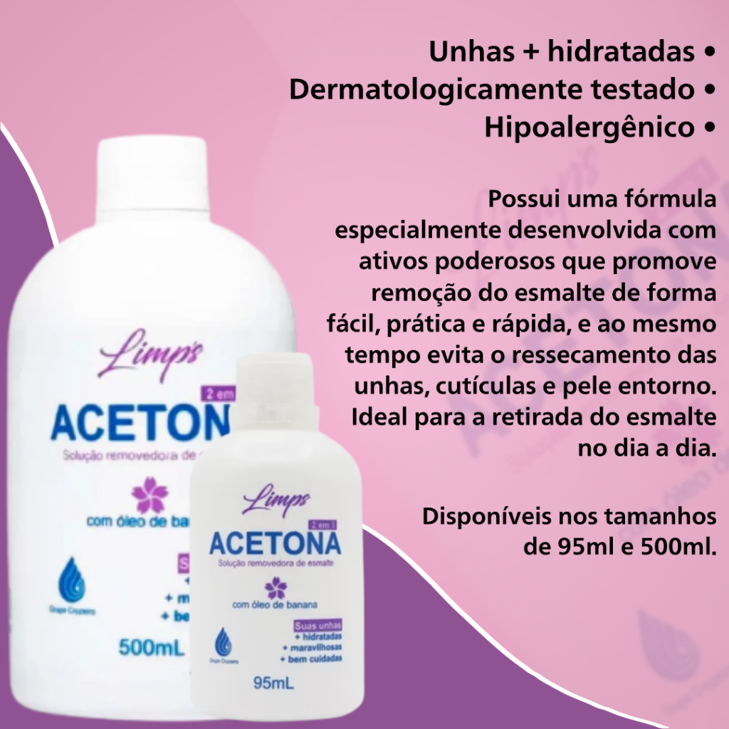 Linha Unhas - Removedor Esmalte Cruzeiro 480ml Sem Acetona