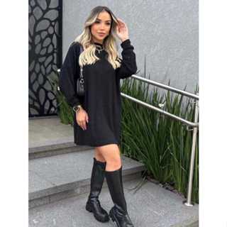 VESTIDO  PONCHO  GOLA ALTA  TEVIDO LANZINHA em Oferta na Shopee