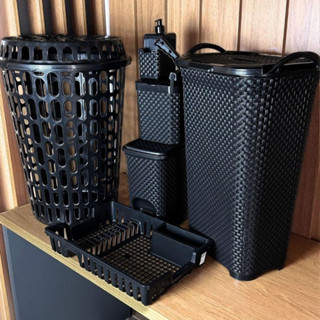 Monte Seu Conjunto Com Cesto Telado 60 Litros ( Cesto 50l, Lixeira 07 Litros,  Lixeira 05 ...
