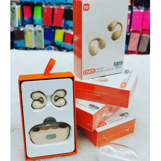 Fone De Ouvido Bluetooth Condução Ossea Com Visor LED Estéreo Cancelamento De Ruído Sem Fio P-Q3