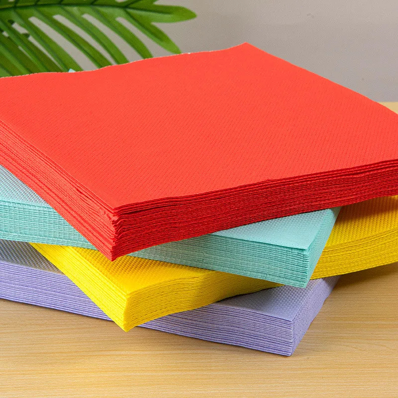 Guardanapo de Papel Colorido – Pacote c/50 – 19,5x21,5cm – Festas, Eventos e Decoração em Oferta na Shopee