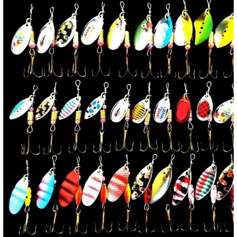 isca artificial 1 pç Spinner isca artificial colher de metal   para pesca de tilápia , tucunaré traíra dourado piau , is