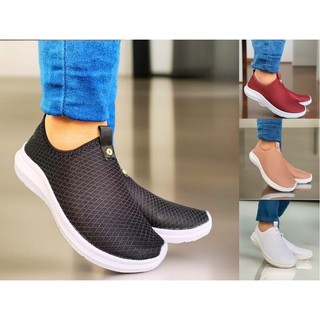 Tênis Feminino - Tenis Feminino - Tênis Meia Feminino Ortopédico Sem Cadarço Leve Macio Envio Full