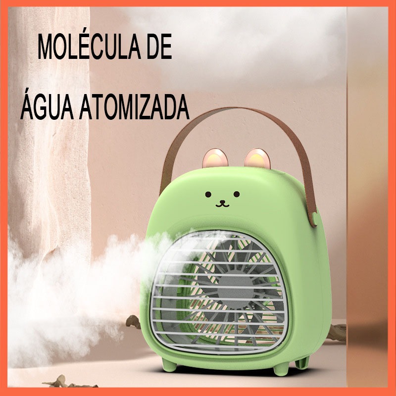 Mini Ventilador de Refrigeração Umidificador Portátil - Spray Cooler, casa, quarto, desktop USB