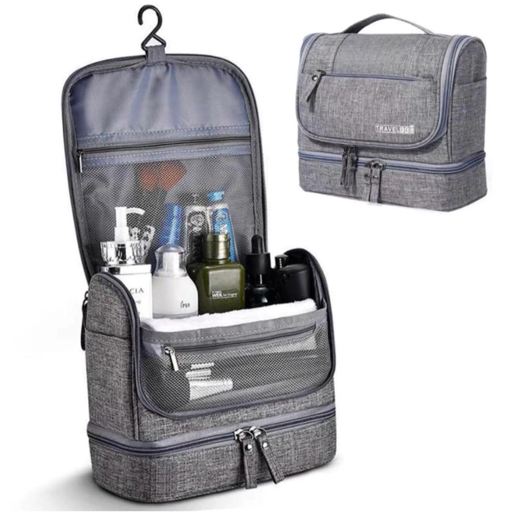 Nécessaire Bolsa De Viagem 3 Divisórias Com Alça Impermeável - Envio Agora! em Oferta na Shopee