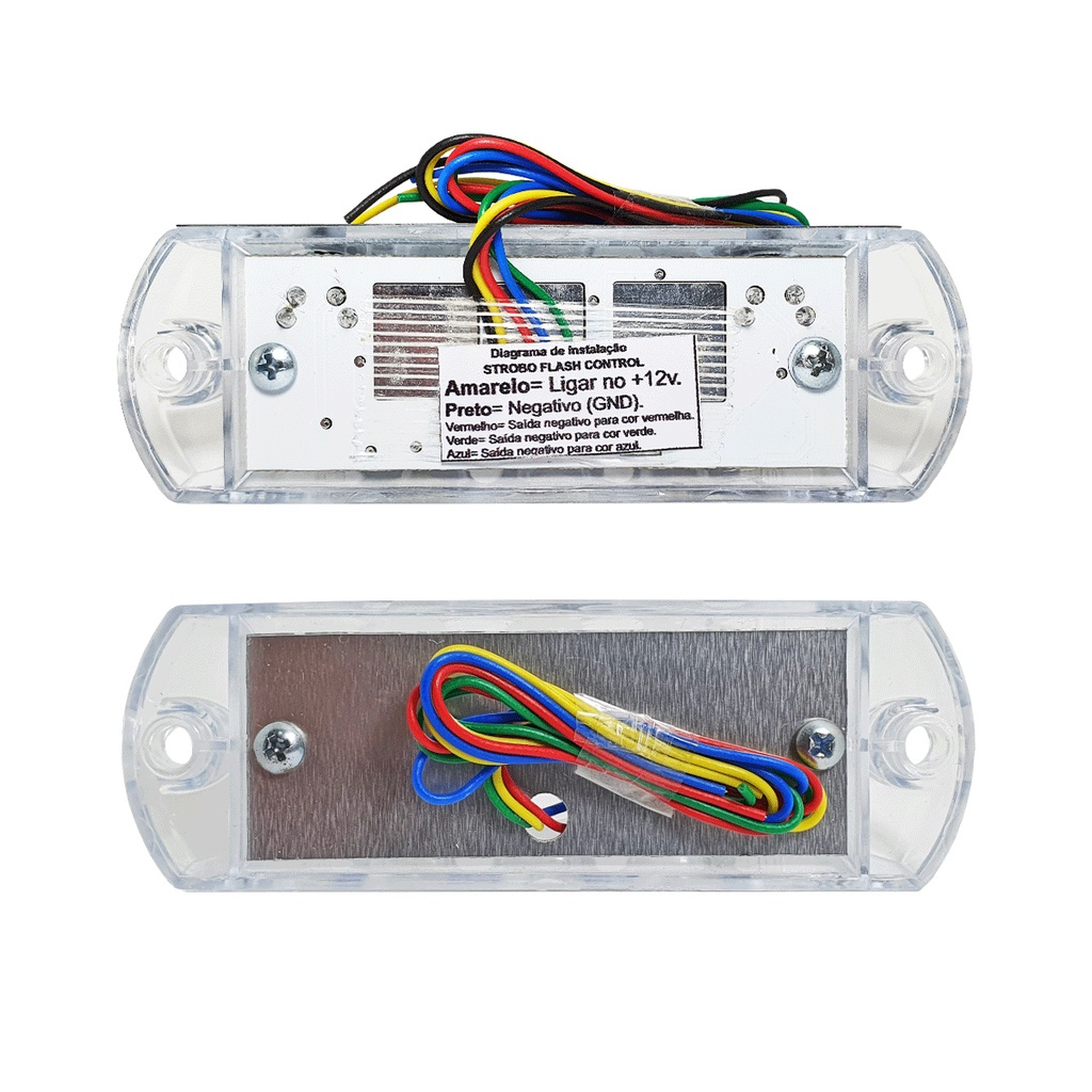 Kit Strobo Automotivo Rgb Zendel 9w Flash Control Completo 7 Cores — imagem 2 de 2