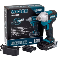 Chave Impacto Bateria 18v Brushless 300nm 30kgf Ws2382 Mecânico Serviço Pesado Torx Torque - WESCO