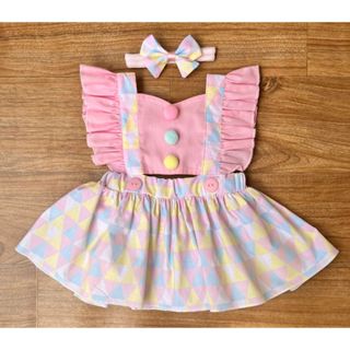 ROUPA DE BEBÊ SALOPETE MENINA CIRCO PALHACINHA COM LAÇO BLOGUEIRINHA ROMPER em Oferta na Shopee