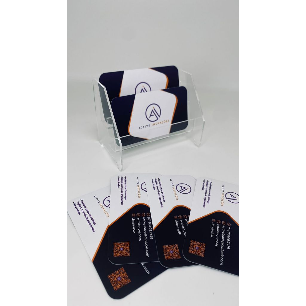 Porta cartões cascata acrílico - ENVIO RÁPIDO