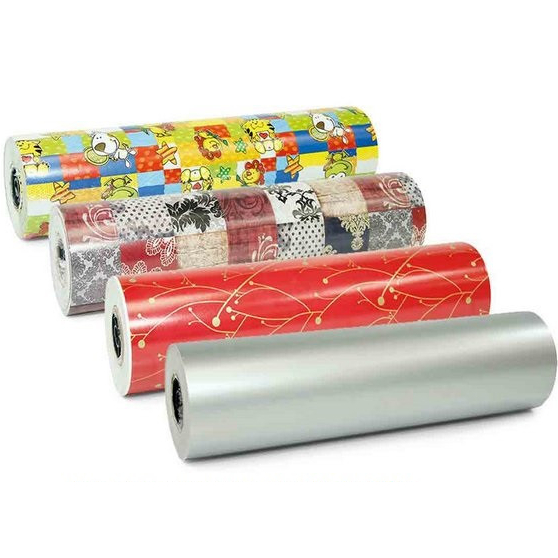 Papel De Presente Bobina 40 Cm X 100 M Couchê Infantil