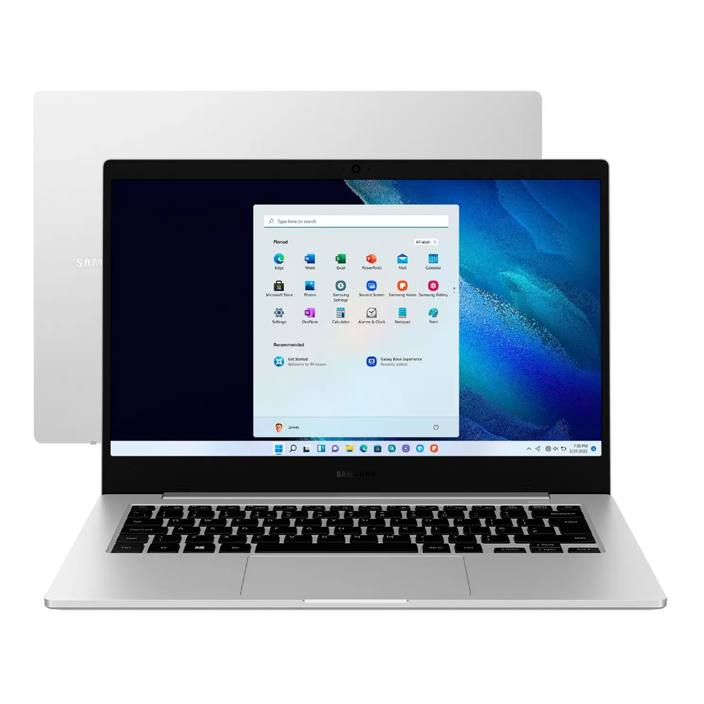 Notebook Samsung Galaxy Book Go Snapdragon 4GB - 128GB SSD 14” Full HD Windows 11 NP340XLA-K06BR