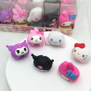 Borracha escolar sanrio kuromi hello kitty my melody Pompompurin pochacco papelari kawaii fofa em Oferta na Shopee