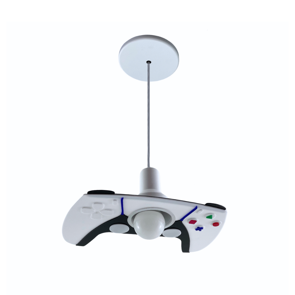 Luminária Pendente Infantil Controle Vídeo Game Quarto PS5