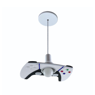 Luminária Pendente Infantil Controle Vídeo Game Quarto PS5
