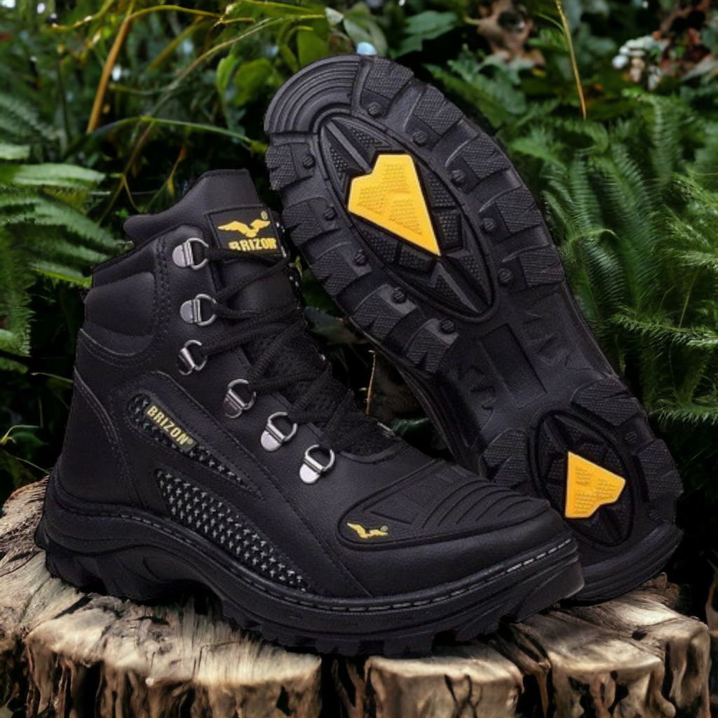 PROMOÇÃO SUPER OFERTA Bota Cano Alto Trilha Motoqueiro com Bico Protetor mais Sola em Borracha Lançamento Promoção ENVIO IMEDIATO ultra resistente lançamento 2024 CATERPILLAR