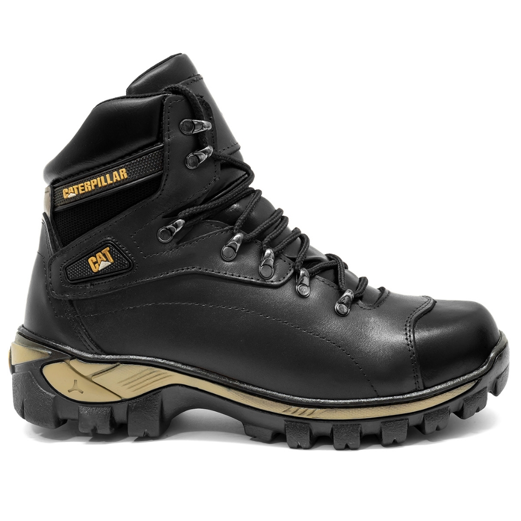 Bota  Coturno Botina Caterpillar 100% Couro Promoção  Cat em Oferta na Shopee