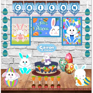 Kit Decoração Festa em Casa Páscoa em Oferta na Shopee