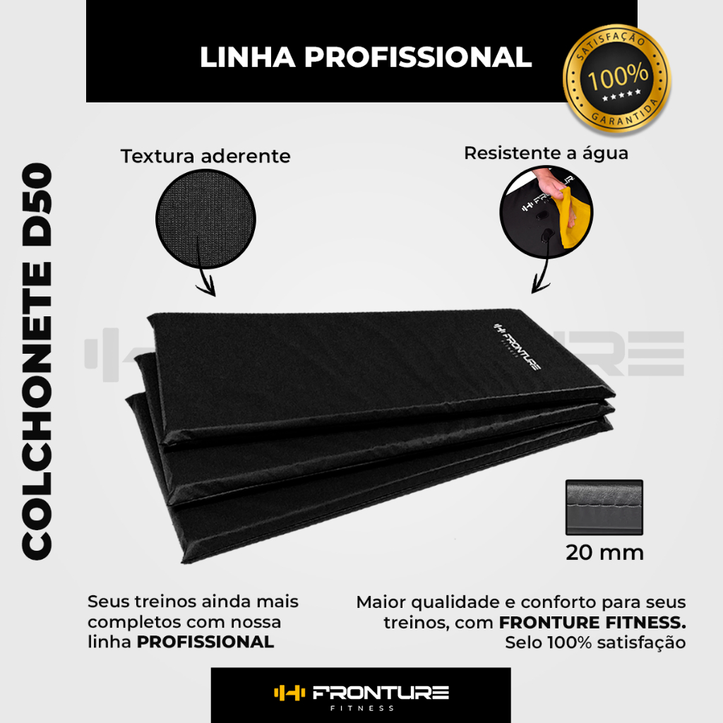 Colchonete Academia Exercício Treinamento Funcional Tapete Yoga Pilates Fitness PROFISSIONAL — imagem 2 de 2