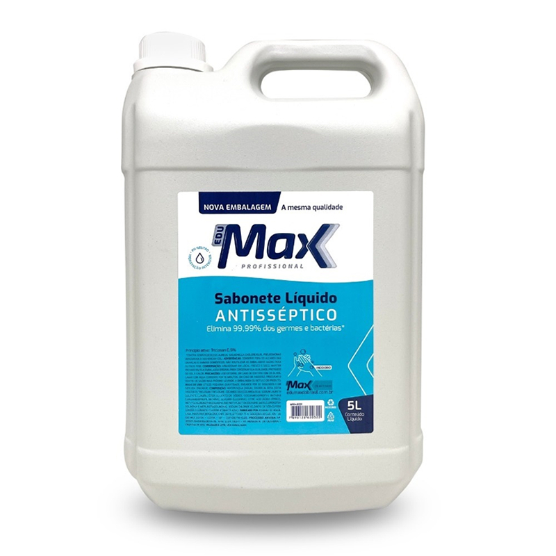 SABONETE LIQUIDO ANTISSEPTICO INODORO EDUMAX 5 LITROS