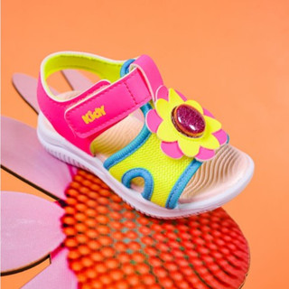 Sandália Papete Infantil Menina Kidy Fly Baby Pink Neon Colorida Confortável Flor em Oferta na Shopee
