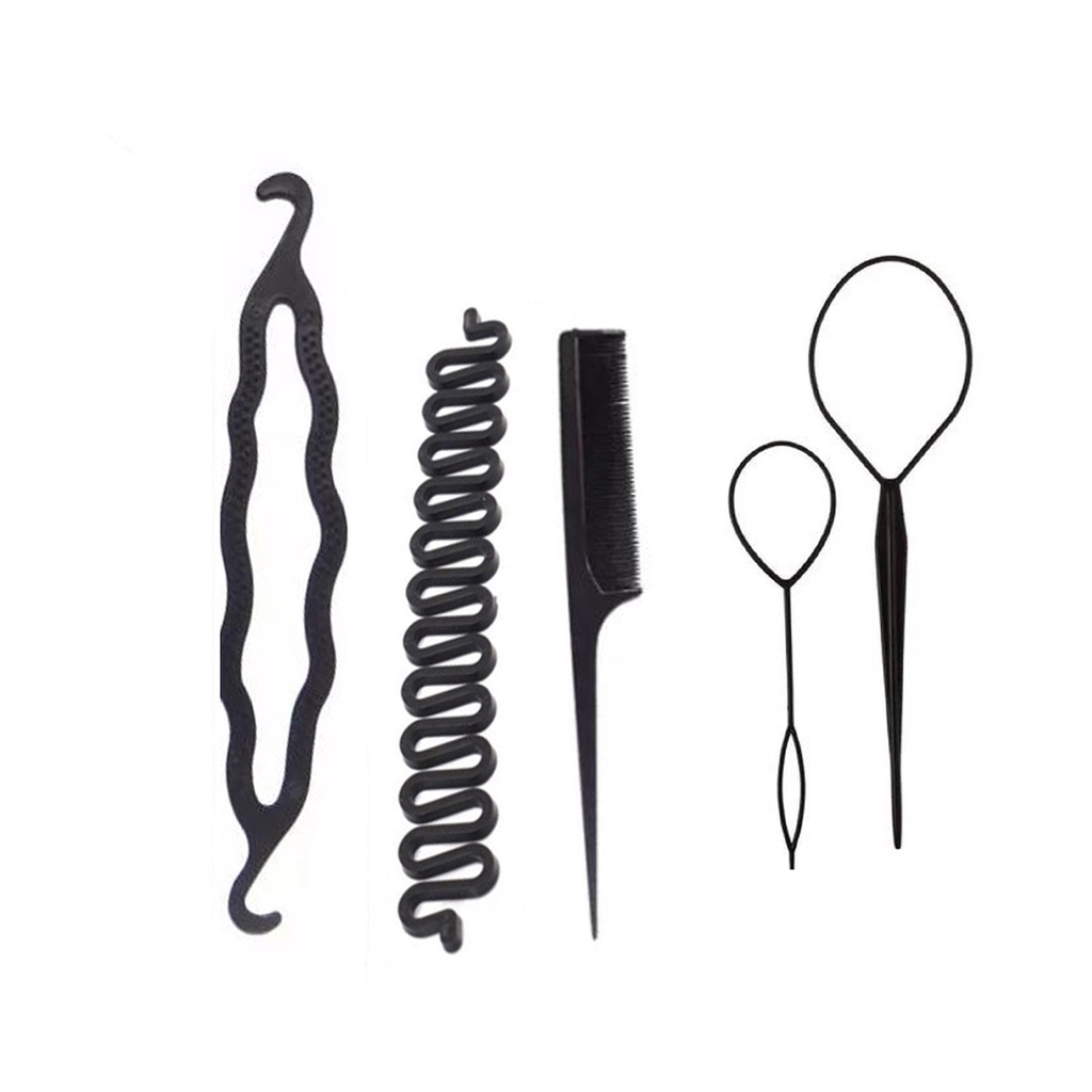Kit Penteado para Cabelo Acessório para Coque Trança Agulha Mágica Pente