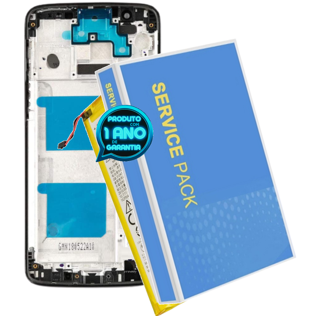 Kit Carcaça Aro Chassis + Com Battria Compatível Com Moto G6 Xt1925 + 1 Ano de Garantia!