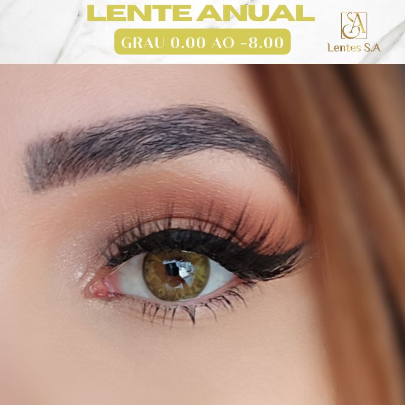 Lente mel com grau de miopia anual  0.00 ao -8.00 (1 par)