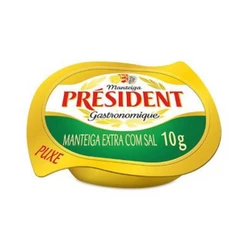 Manteiga Presidente 10g sachê blister mini pote caixa com 36 unidades