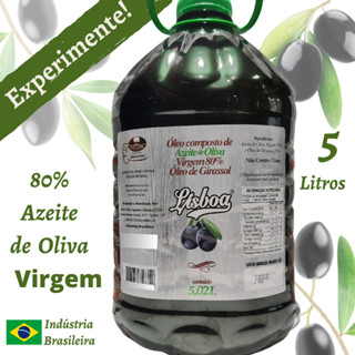 Azeite de Oliva Nacional 5 Litros Puro Blend de 80% Azeite de Oliva Virgem Indústria Brasileira