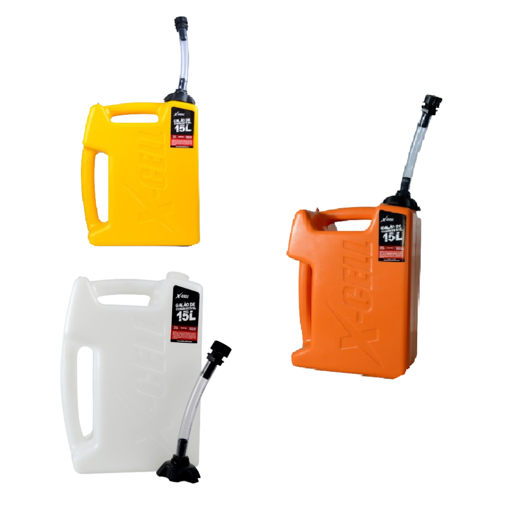 Galão De Combustivel 15 Litros Gasolina Xcell - Moto / Off Road 4x4 / Jet Sky / Barcos / Lanchas