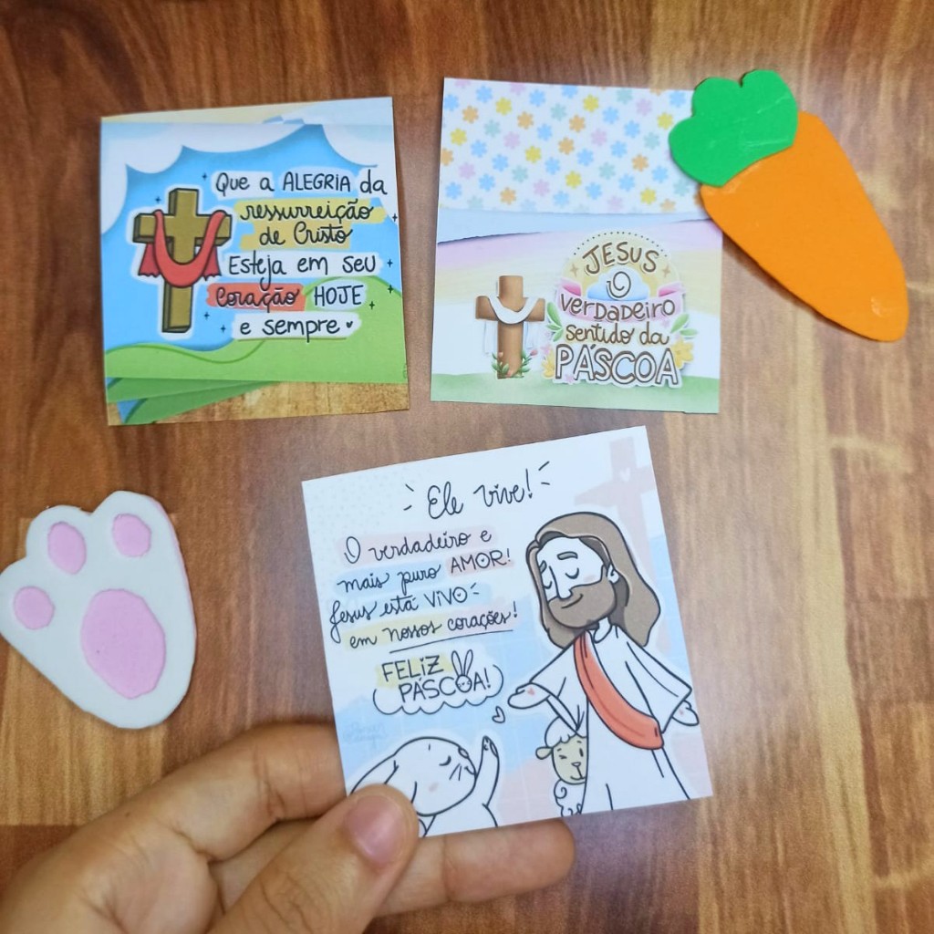 cartões páscoa cristã lembrancinhas feliz pascoa crista