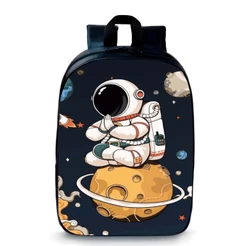 Mochila Pré Escola Pequena Infantil Universo Astronauta 311