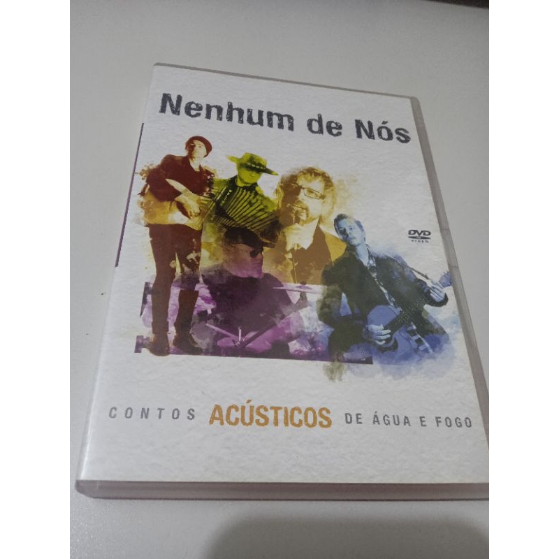 dvd nenhum de nós contos acústicos de água e fogo ótimo estado mídia e capa