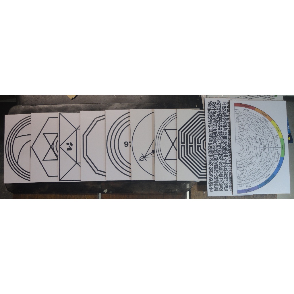 PROMOÇÃO - Kit Gráfico Radiestesia MDF 3mm BRANCO Pacote COM 10 Unidades Informe Modelos NO CAMPO DE PERGUNTAS AO VENDEDOR