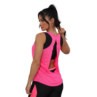 Regata Fitness Feminina Dry Fit Roupa Academia Tapa Bumbum em Oferta na Shopee