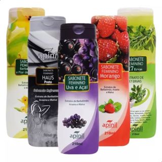 Kit 5 Sabonetes Intimo 200ml Fragrâncias Variadas Apinil em Oferta na Shopee