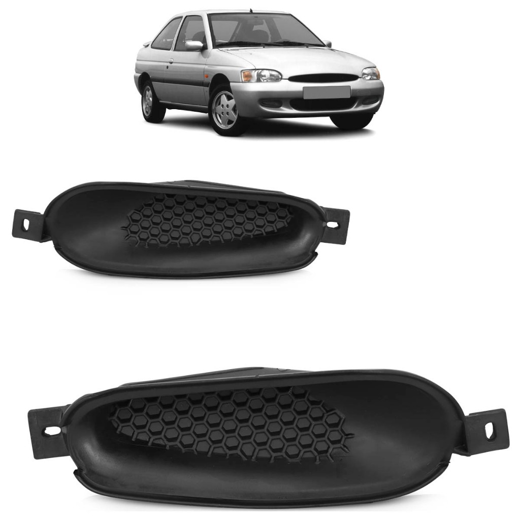 Moldura Grade do Milha Escort Zetec 1997 1998 Sem Furo Preto em Oferta na Shopee