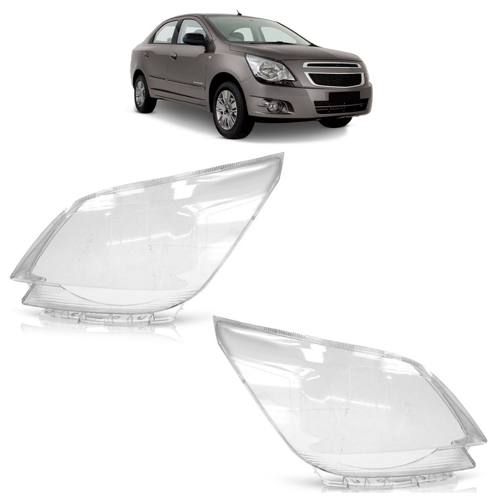 Lente Farol Dianteiro Cobalt 2012 2013 2014 2015 Transparente Lente Lisa Acrilico em Oferta na Shopee